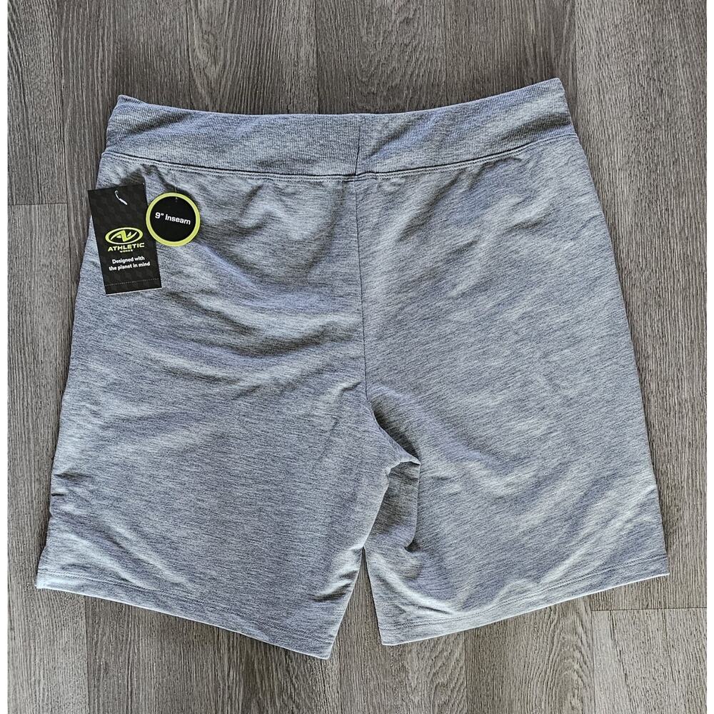 NWT Womens Cotton Shorts Active Wear Gray Purple Large 12/14 Athletic Works - Picture 2 of 2